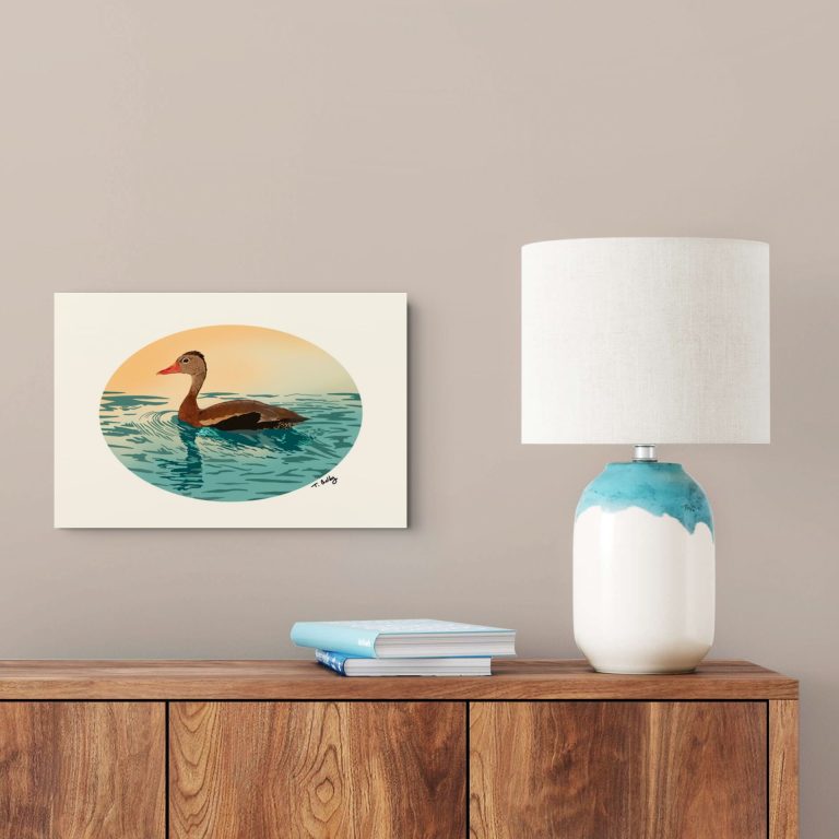 duck print on wall